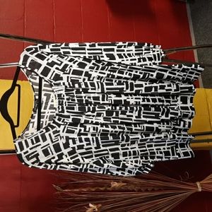 Notations Black/White Blouse (#25)